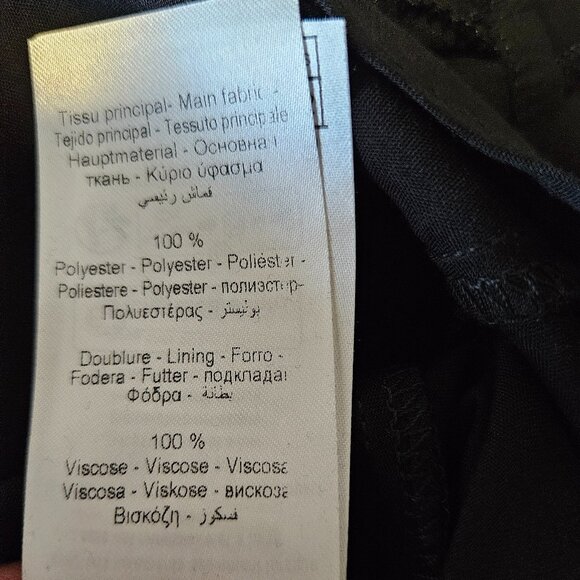 NAF NAF Paris Black dress longsleeves with ruffles detail Size 36 - Picture 15 of 15